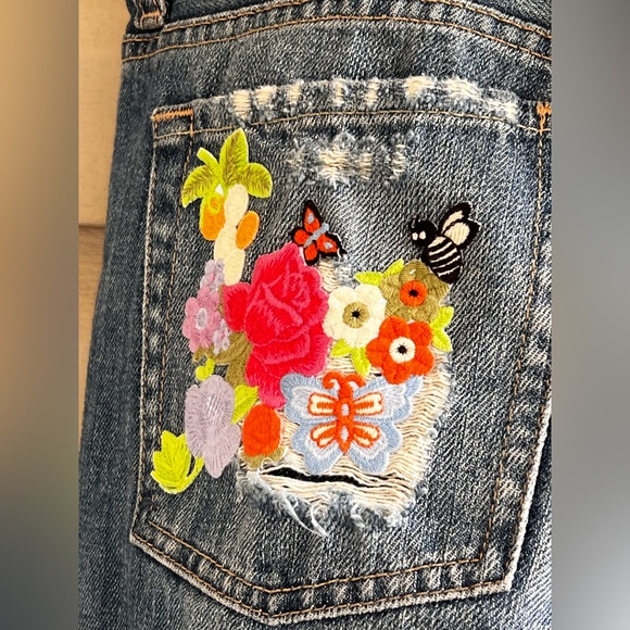 Guess Vintage Y2K Distressed patches Jeans - Picture 10 of 14